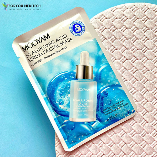 KOREAN HYALURONIC ACID SERUM FACIAL SHEET MASK(Pack of 20) FORYOU