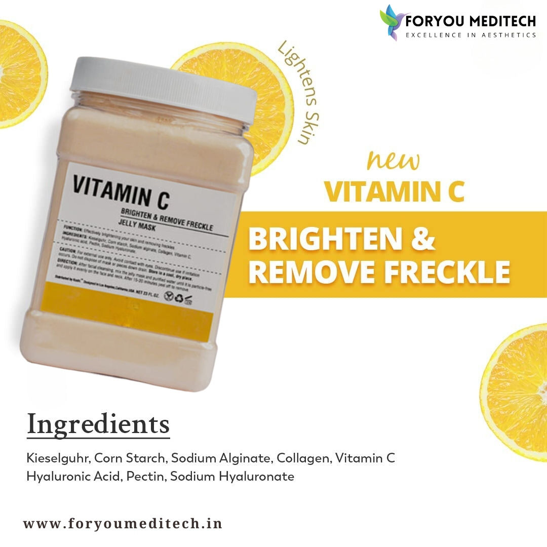 Vitamin C Hydro Jelly Mask (650g) for Skin Glow and Freckles
