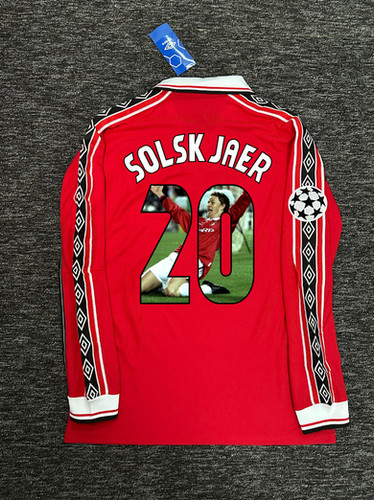 Manchester United 98/00 Özel Solskjaer Baskılı İç Saha Forması