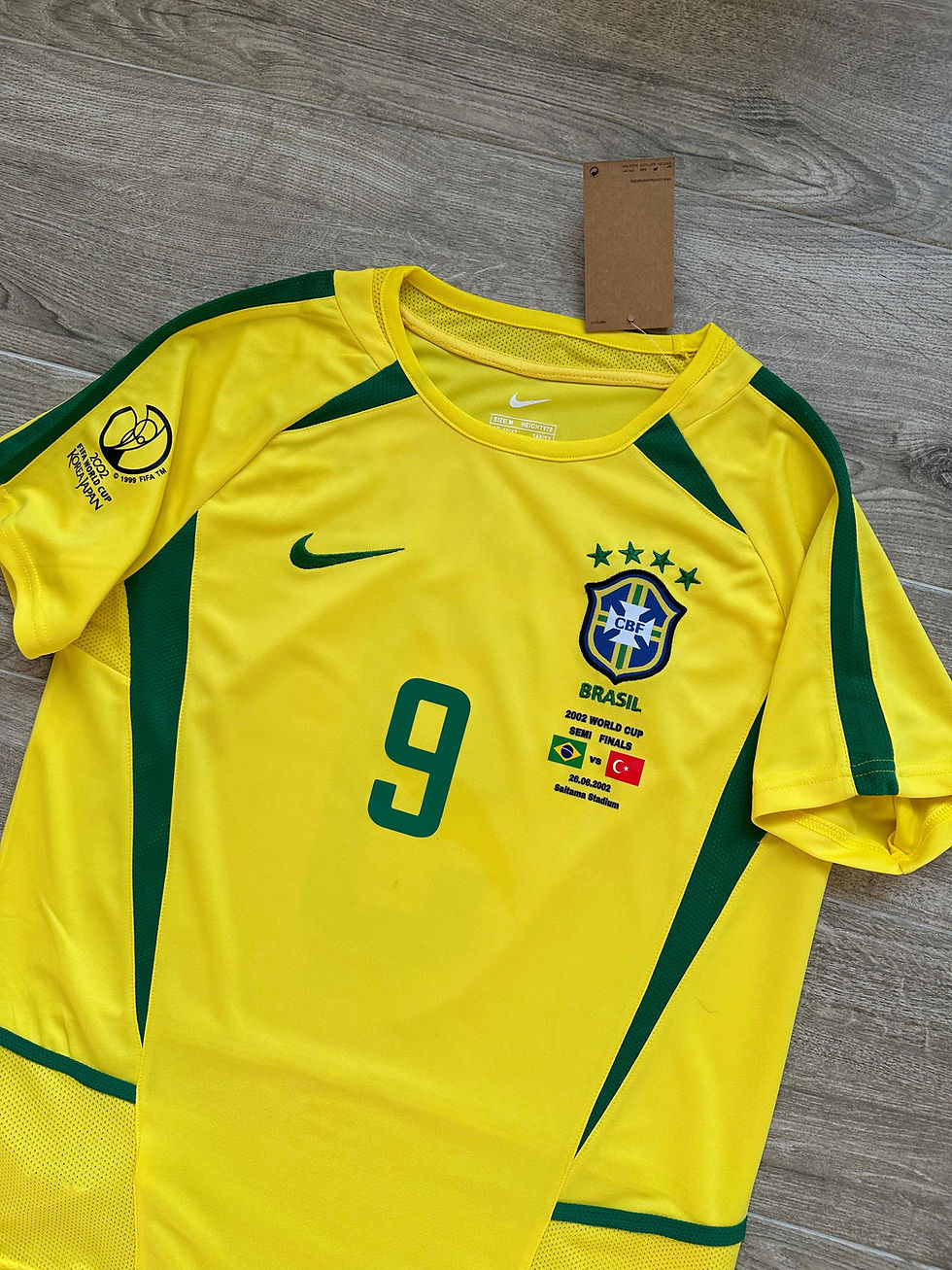 Küçük resim: Brezilya 2002 Dünya Kupası Türkiye Maçı Hatıra Forması - Hemen Kargo