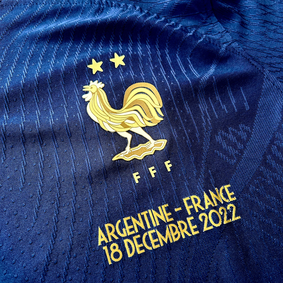 Küçük resim: Fransa 2022 Dünya Kupası Final Forması