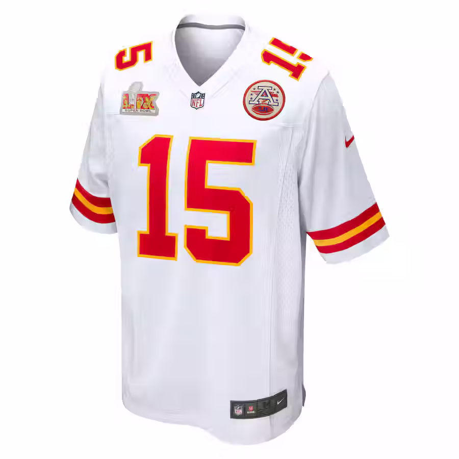 Küçük resim: Kansas City Chiefs 2025 Beyaz Super Bowl NFL Forması