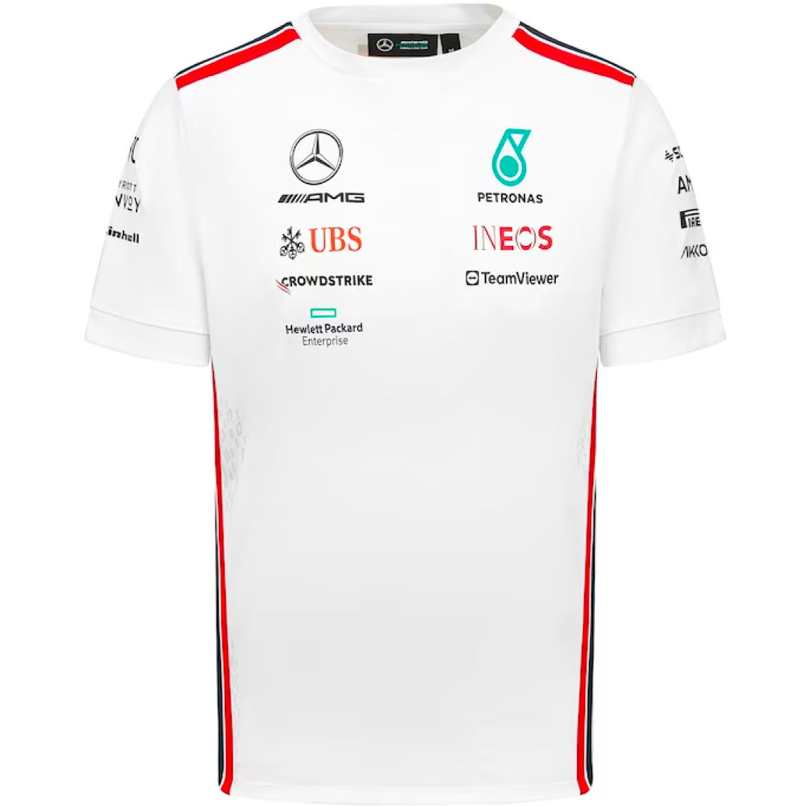 Mercedes AMG Petronas F1 Team Beyaz Tshirt - HEMEN KARGO
