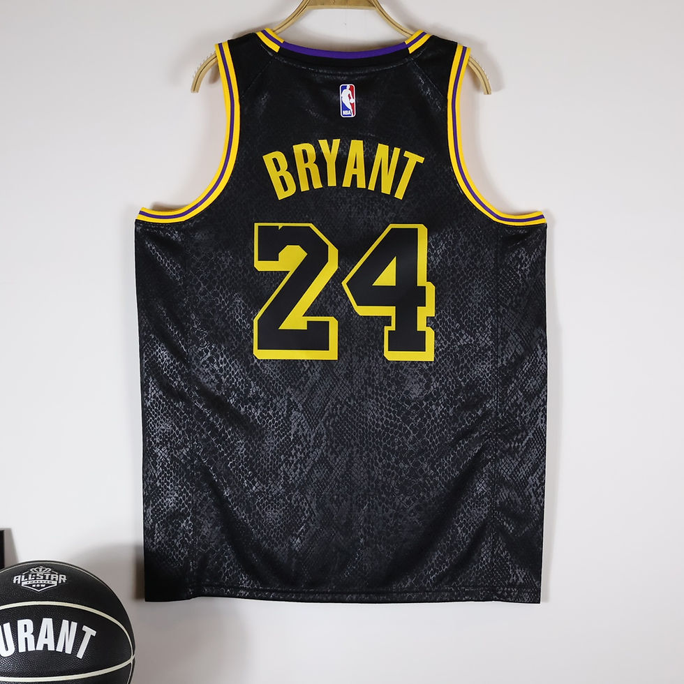 Küçük resim: Los Angeles Lakers 8/24 Kobe Bryant Black Mamba City Edition Forması