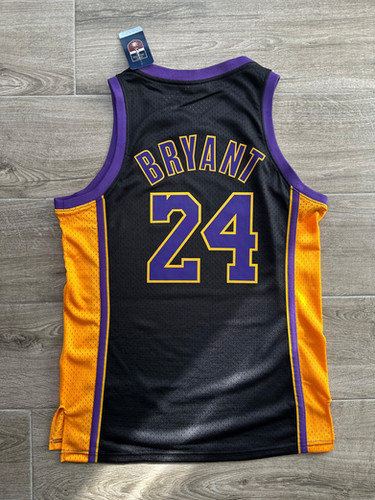 Los Angeles Lakers Kobe Bryant Siyah Retro Forması - Hemen Kargo