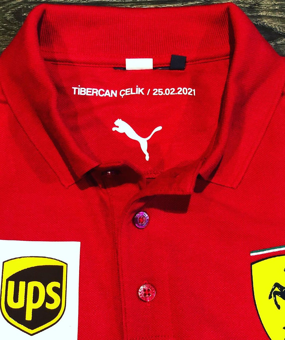 Küçük resim: Scuderia Ferrari F1 Team Polo Tshirt