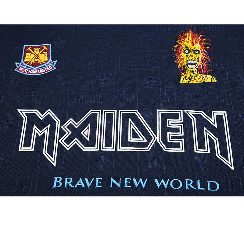 Küçük resim: West Ham United x Iron Maiden 1999 Navy Brave New World Forması