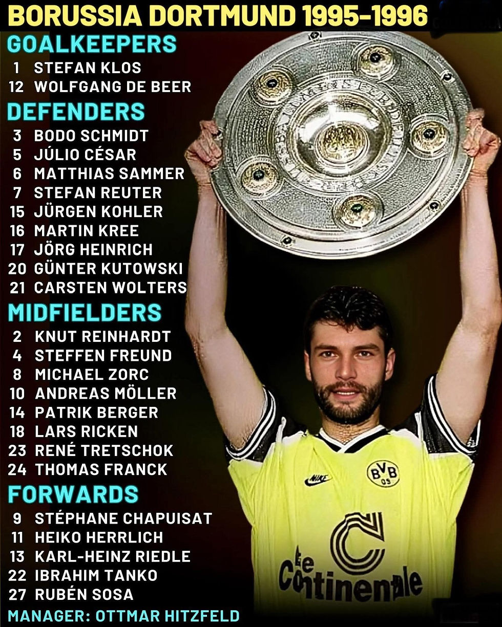 Küçük resim: Borussia Dortmund 95/96 İç Saha Forması