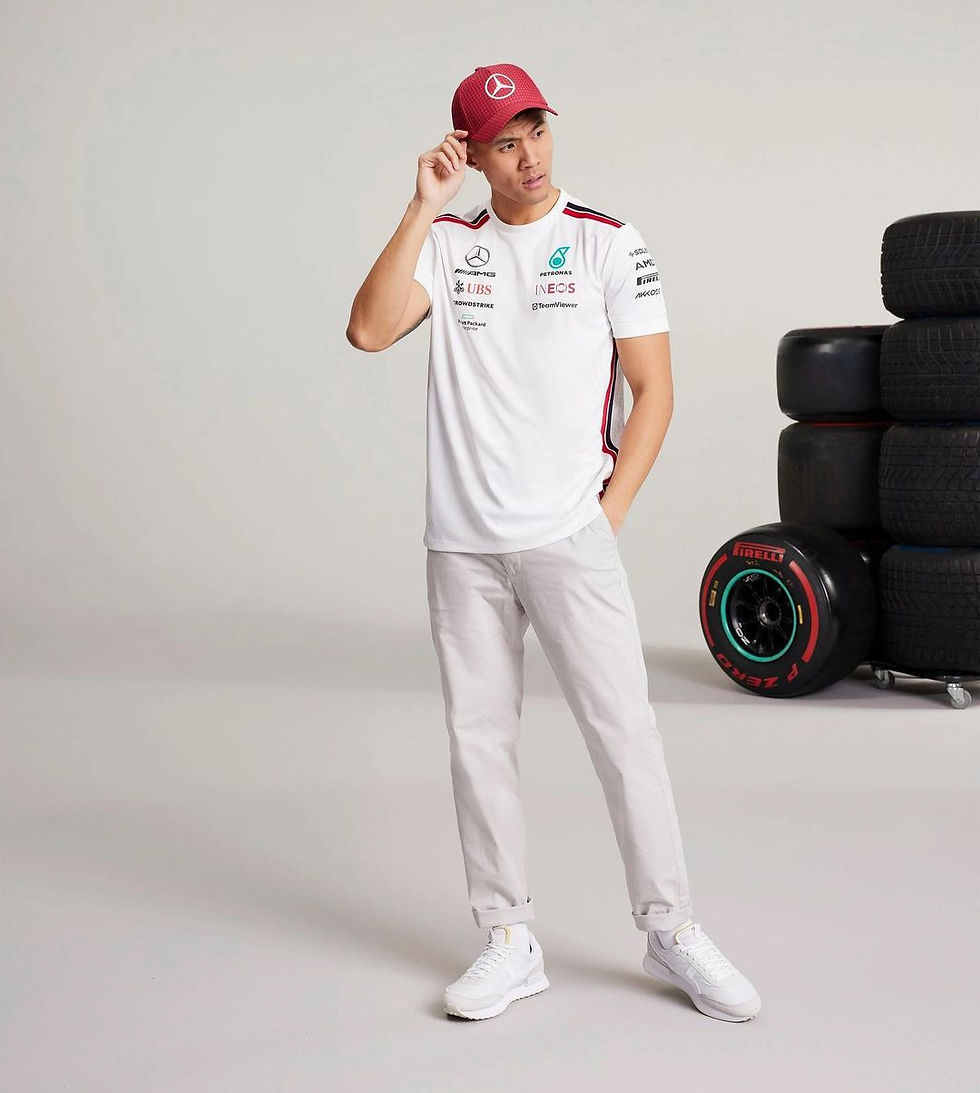 Küçük resim: Mercedes AMG Petronas F1 Team Beyaz Tshirt - HEMEN KARGO