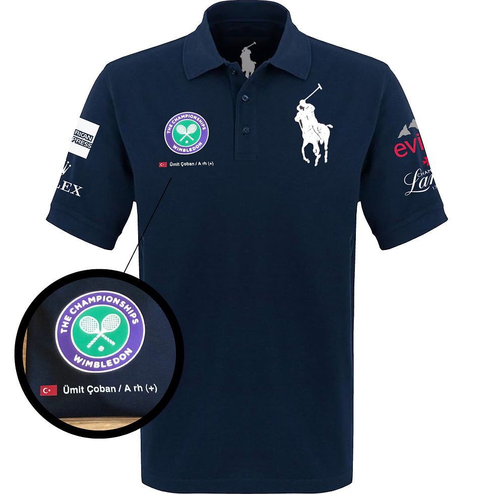 Küçük resim: The Wimbledon Championships Ralph Lauren Tenis Polo Tshirt - Hemen Kargo