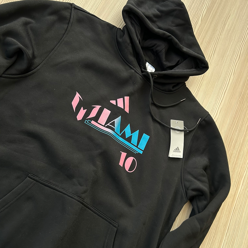 Küçük resim: Inter Miami 23/24 Siyah Lionel Messi Hoodie - Hemen Kargo