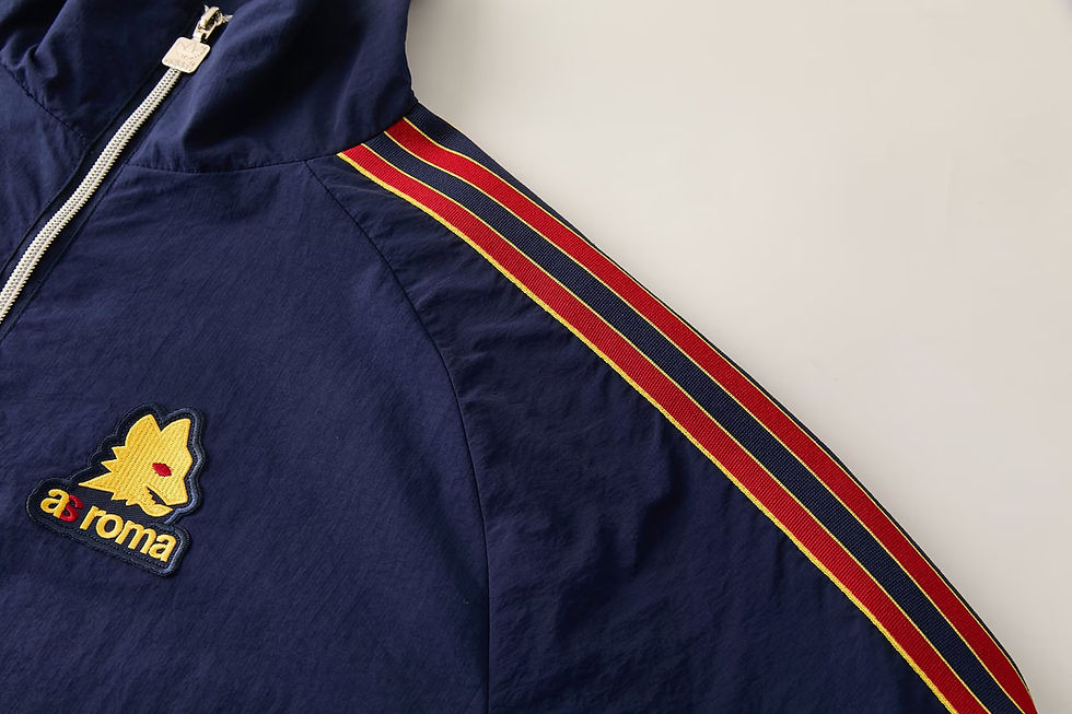 Küçük resim: AS Roma 25/26 Yarım Fermuarlı Sweatshirt