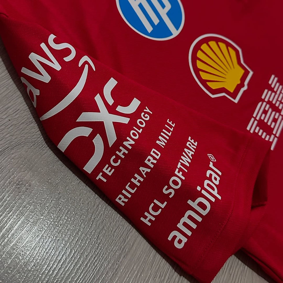 Küçük resim: Scuderia Ferrari F1 Team 2025 Polo Tshirt - Hemen Kargo