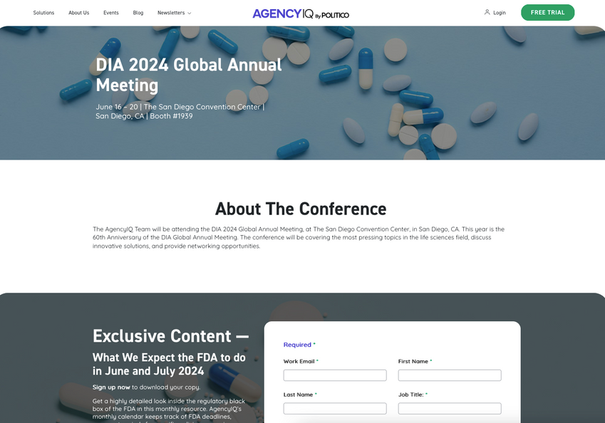 AgencyIQ Event Page
