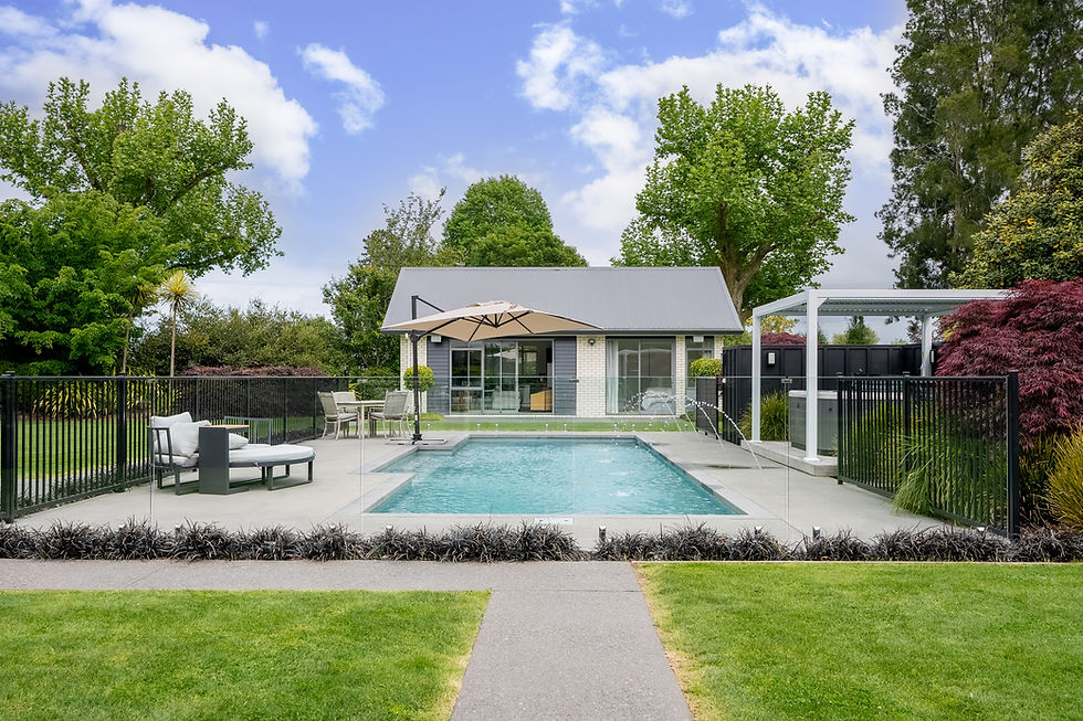 Lifestyle property pool house