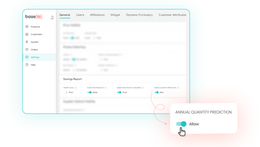 Toggle to Control Annual Quantity Predictions