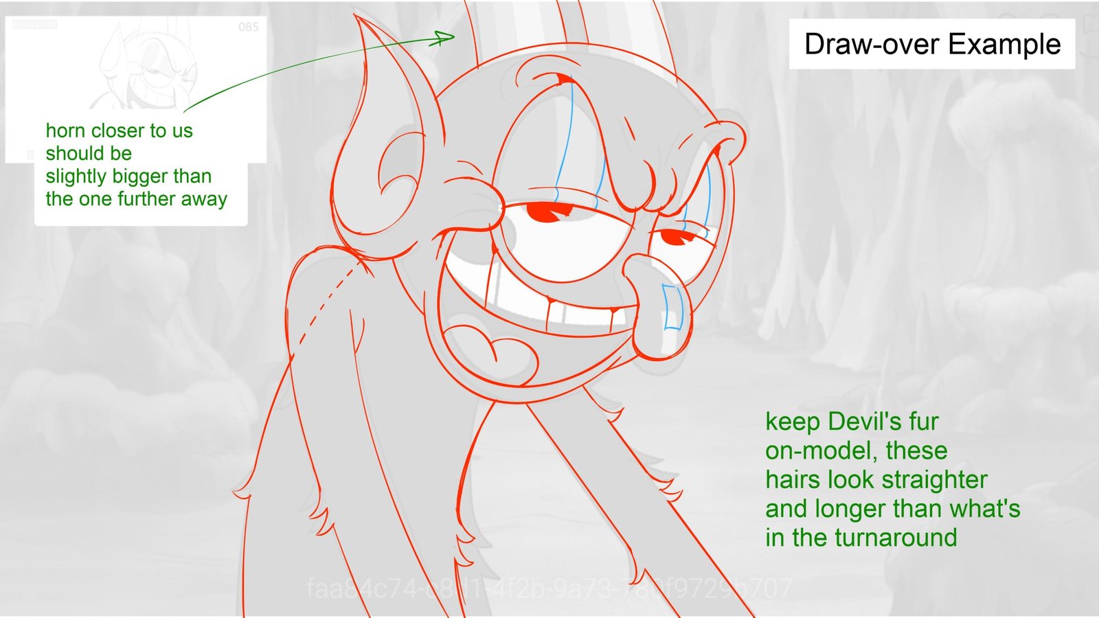 Red drawover on the Devil with notes on horn size and fur