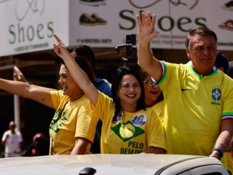 Evento com Bolsonaro em apoio a Maria Yvelônia fracassa de público em Valparaíso