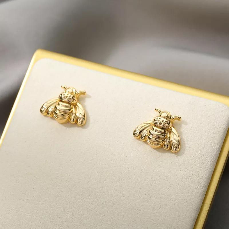 Thumbnail: Bumble Bee Stud Earrings