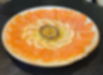 Carpaccio salmão trufado