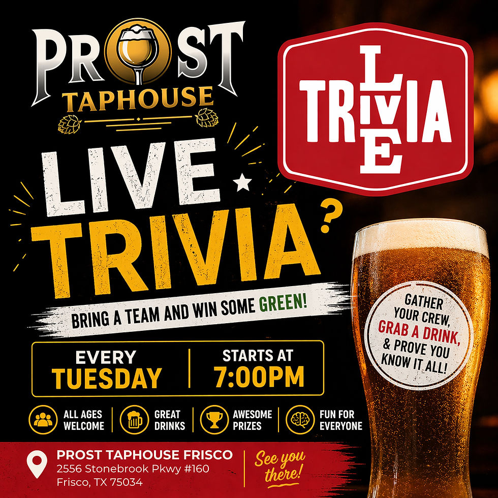 Live Trivia at Prost Taphouse