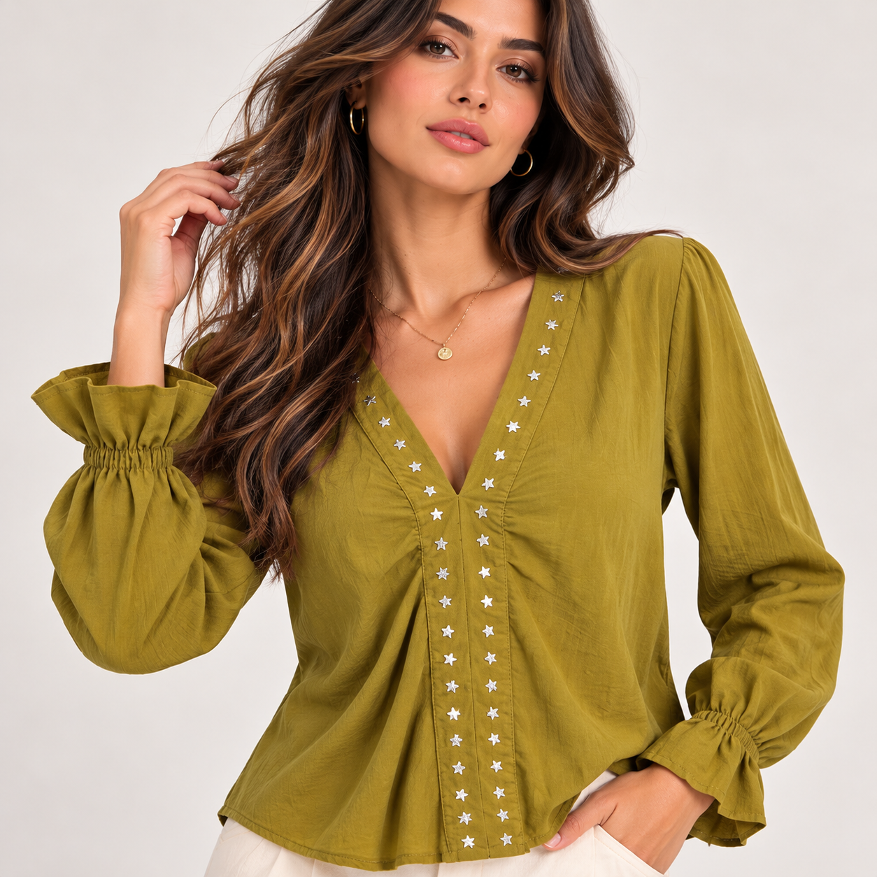 Blusa tacas estrella