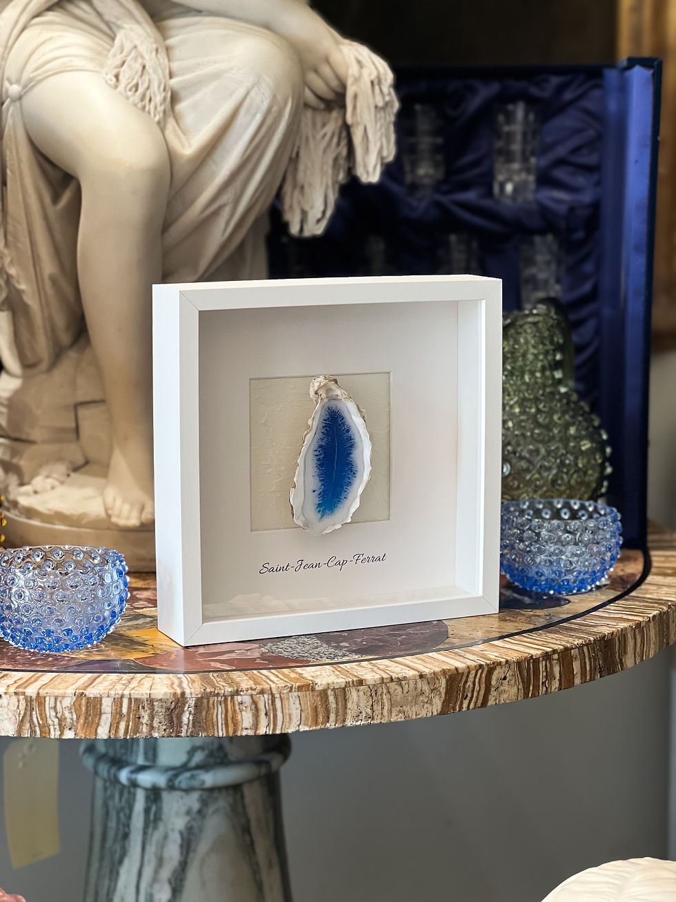 Thumbnail: Natural Oyster in a frame, 27cm x 6cm x 27cm