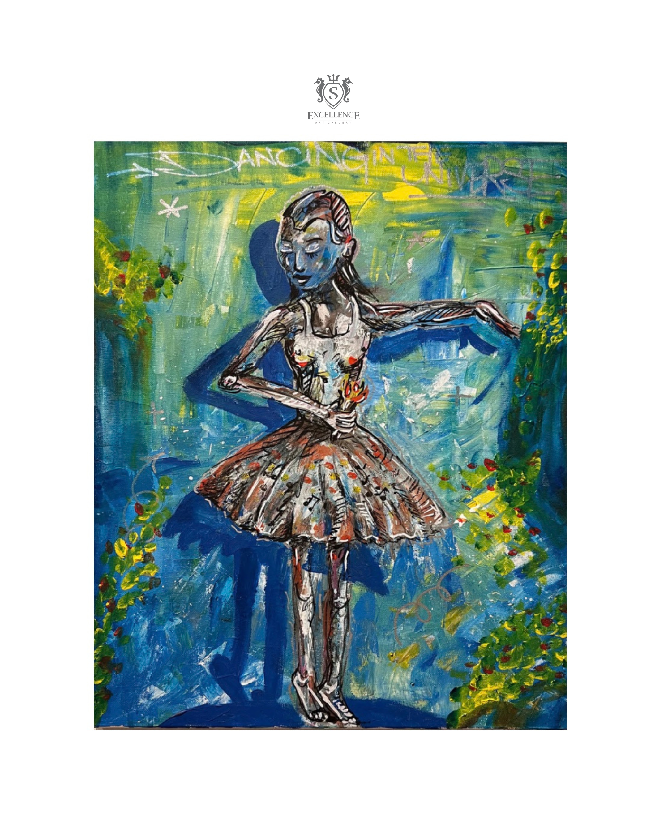 Dancing in the Universe, 46 x 55cm