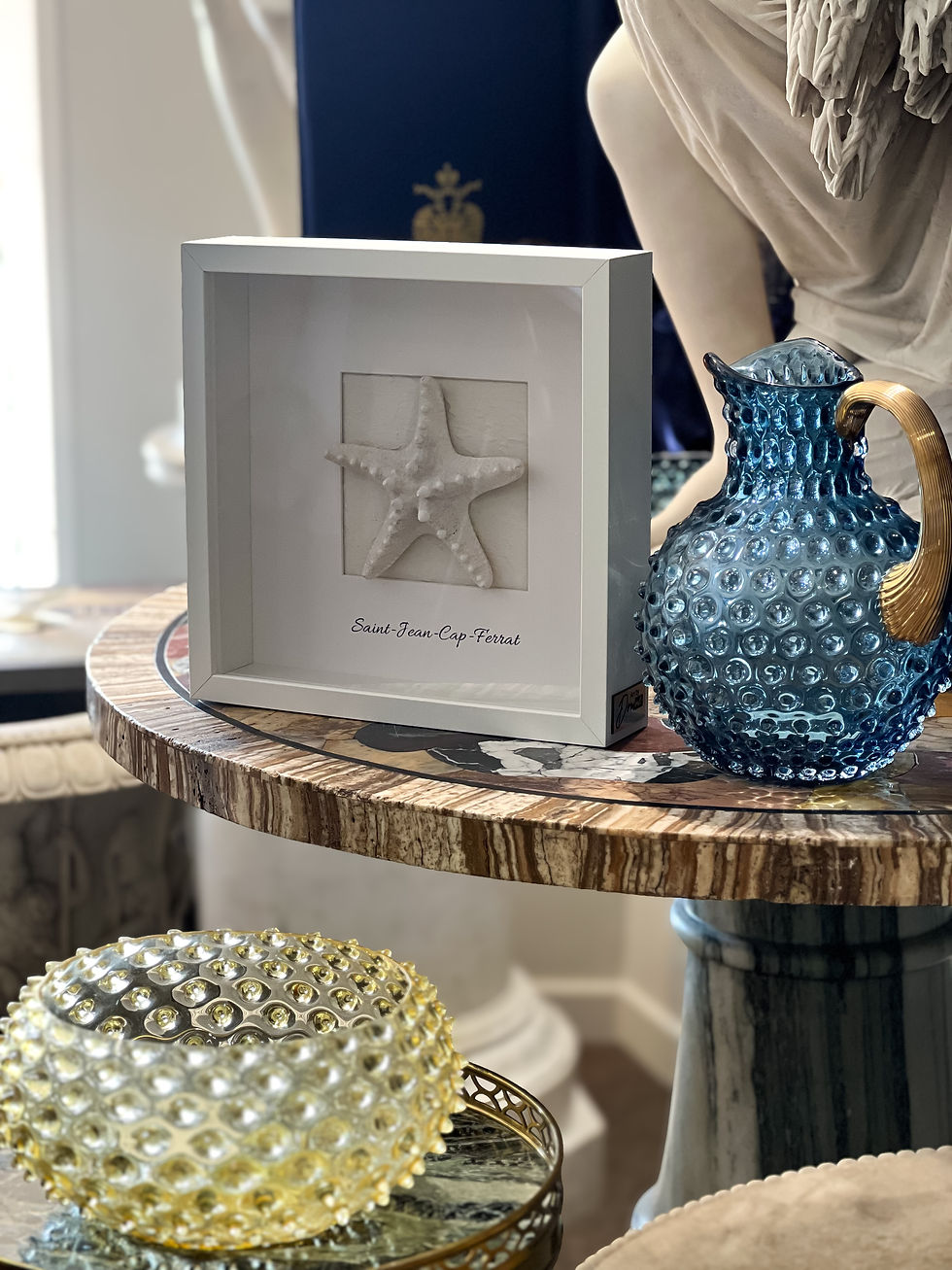 Thumbnail: Starfish in a frame, 27cm x 6cm x 27cm