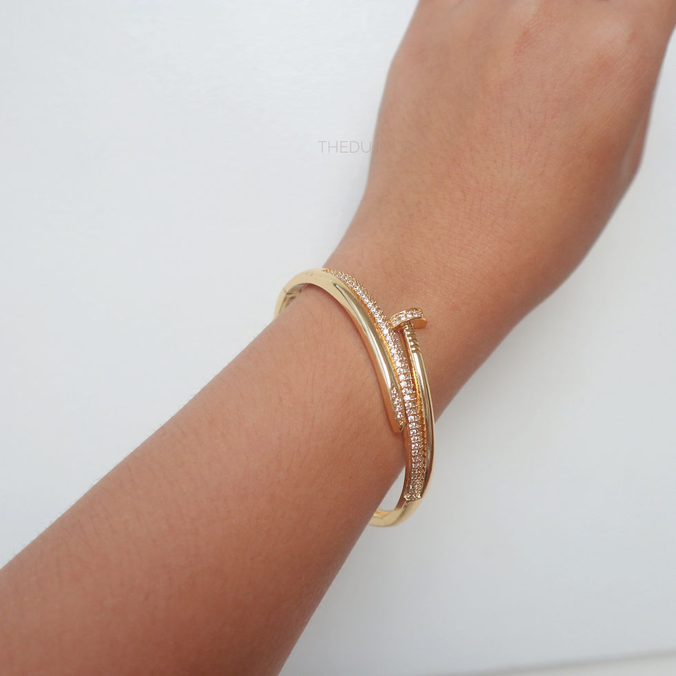 Thumbnail: Nail Zirconia Pave Bangle
