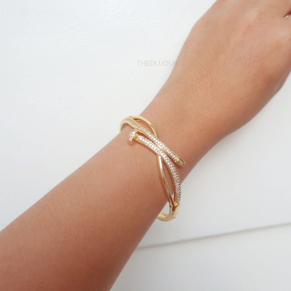 Thumbnail: Nail Zirconia Pave Bangle