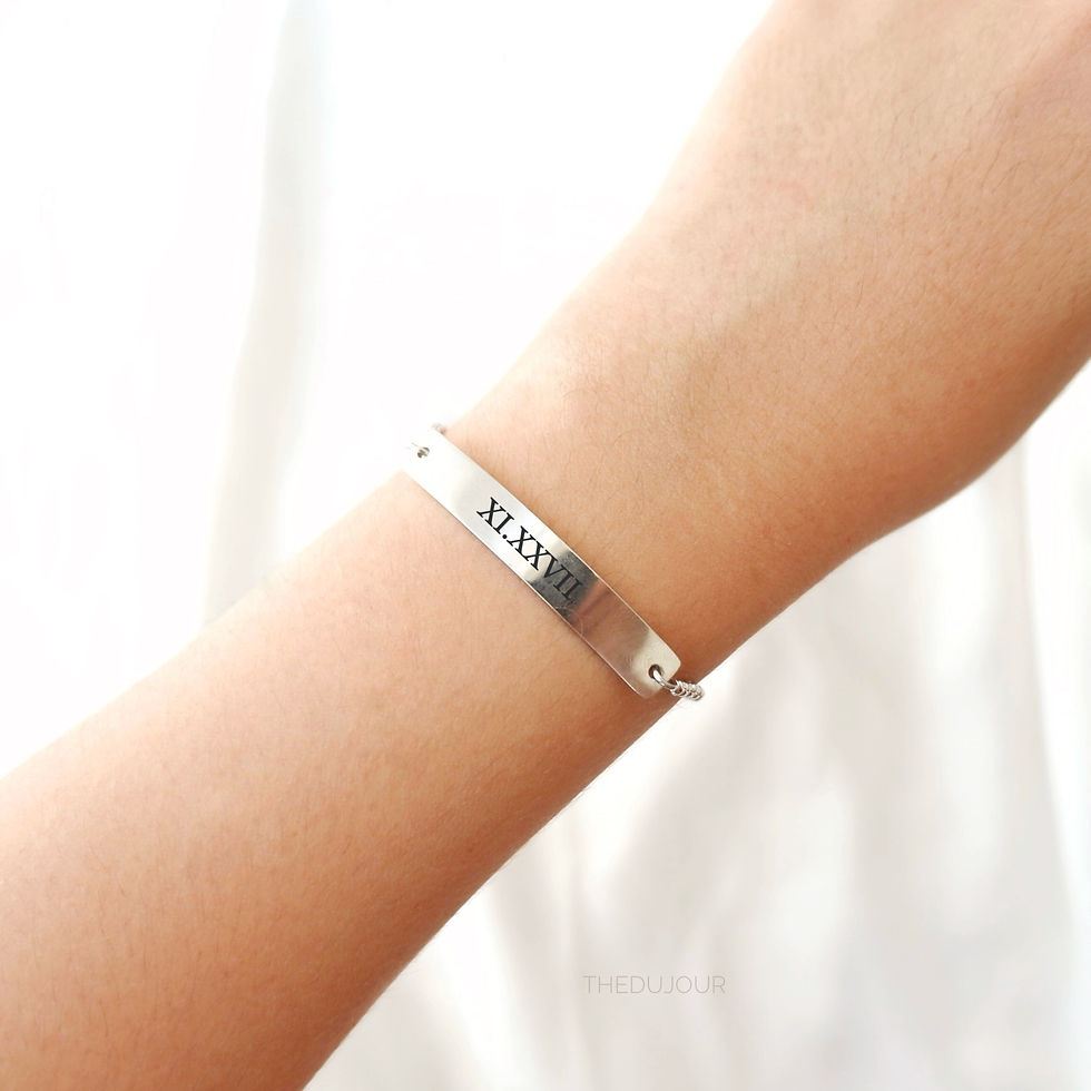Thumbnail: Personalized Slider Bar Bracelet