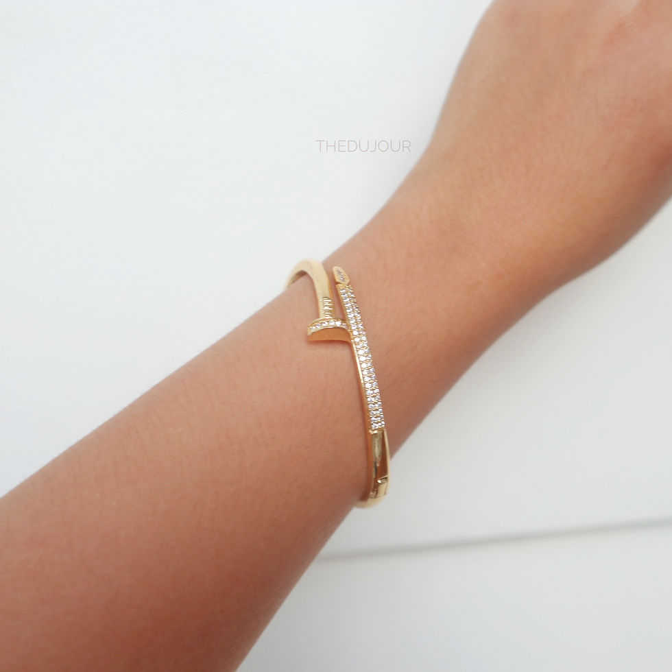 Thumbnail: Nail Zirconia Pave Bangle