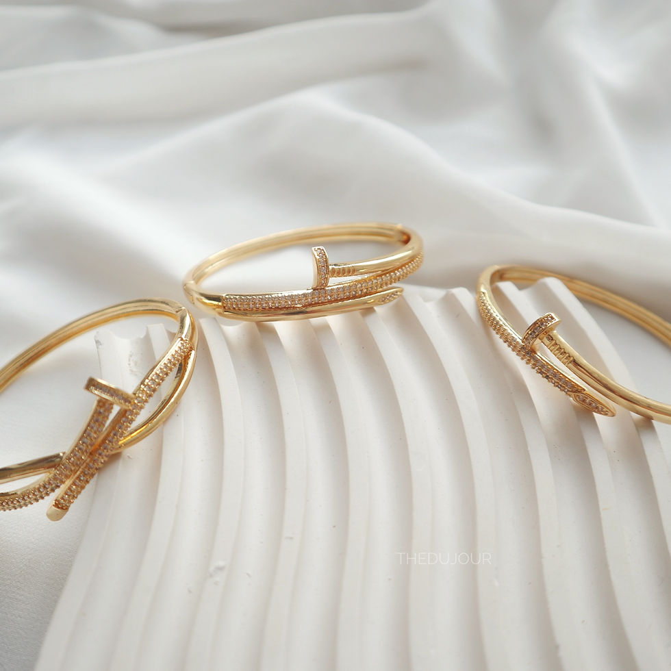 Thumbnail: Nail Zirconia Pave Bangle