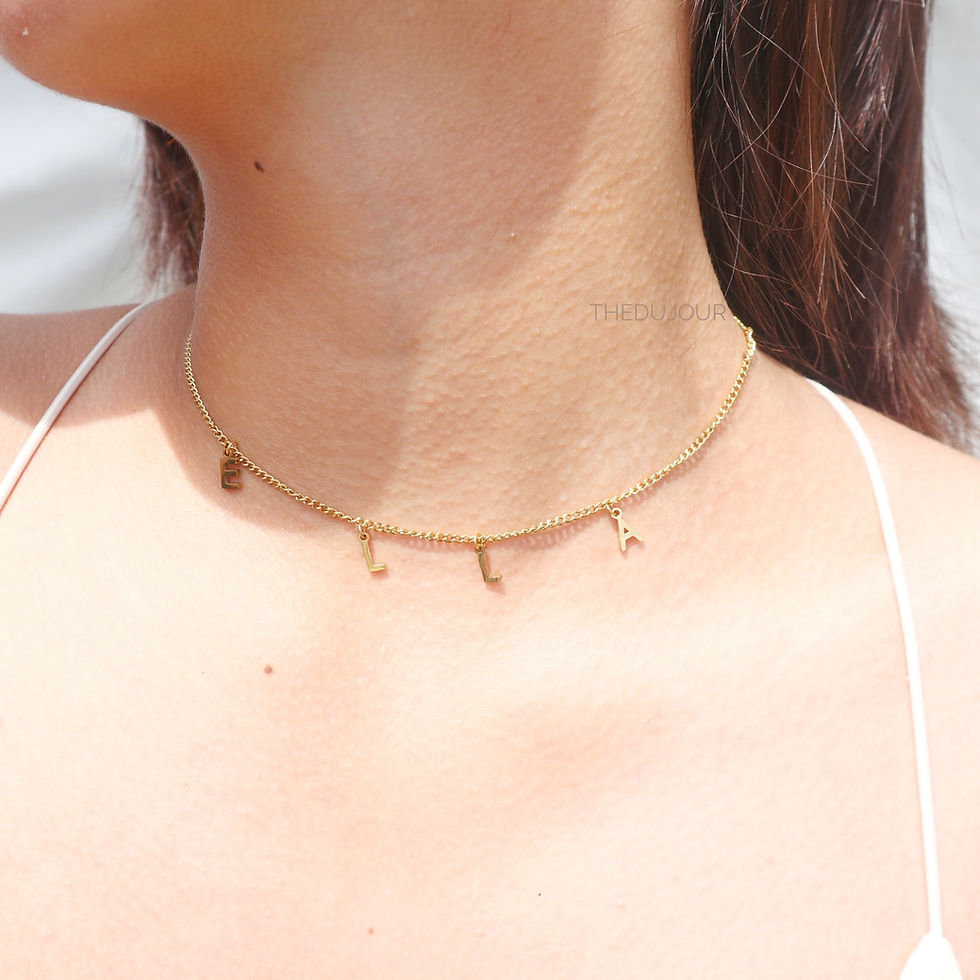 Thumbnail: Mini Drop Initial Name Necklace
