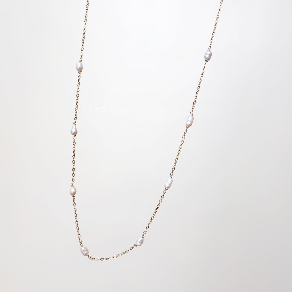 Thumbnail: Bighani Floating Freshwater Pearl Necklace