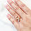 Thumbnail: Rhinestone Initial Ring
