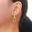 Thumbnail: Rhinestone Studded Tiffany Hardwear Earrings