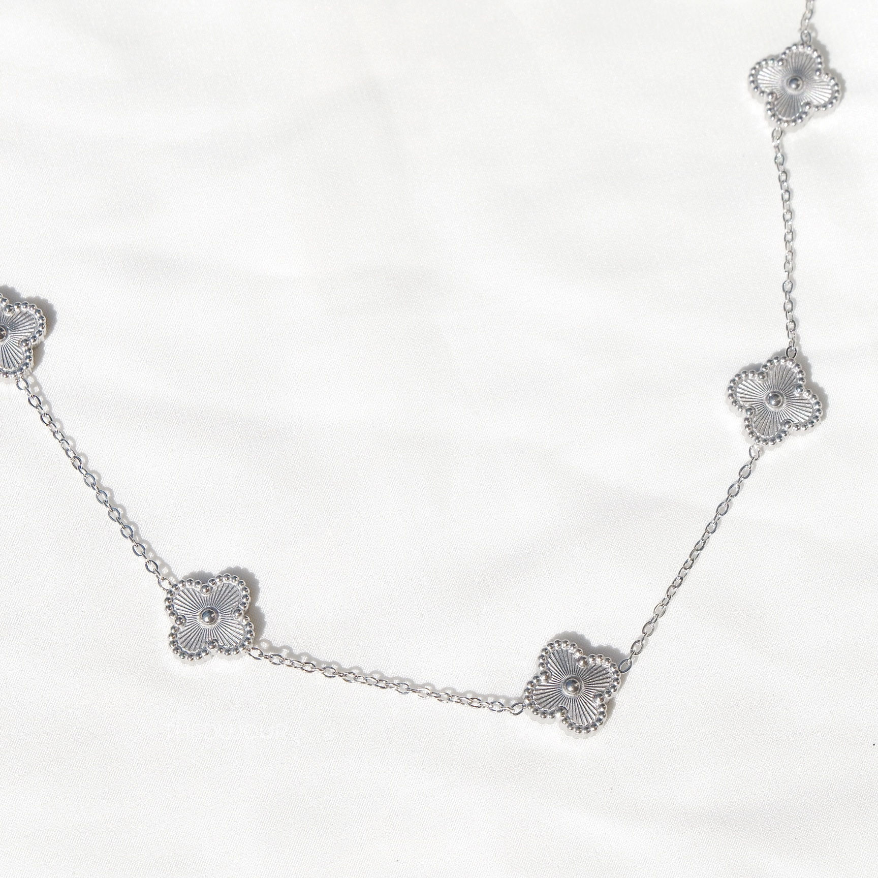 5 Motifs Silver VCA Necklace