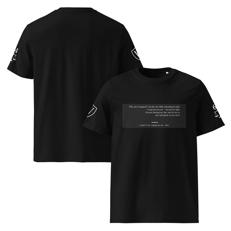 Miniature : Unisex "Rights and Rhymes" Organic Cotton T-shirt