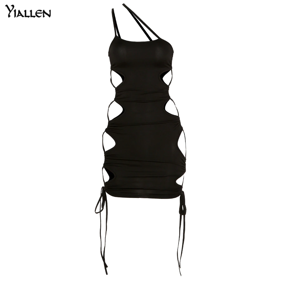 Thumbnail: Black hollow out dress