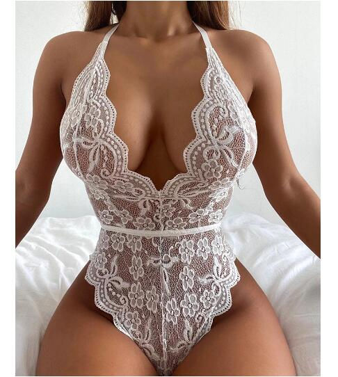 Thumbnail: white Seductive Siren One-Piece Bodysuit featuring a hot, erotic design