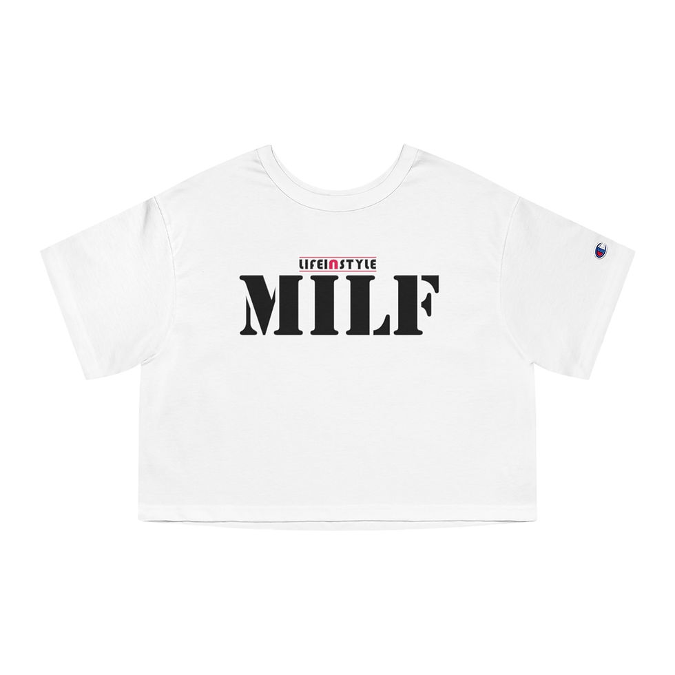 Thumbnail: White Lifeinstyle MILF Cropped t-shirt