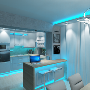 Fiatal házaspár modern otthona