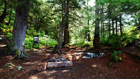Tutka 1 rental yurt in the Kachemak Bay State Park