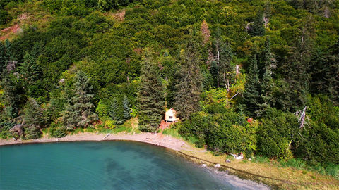 China Poot rental yurt in the Kachemak Bay State Park