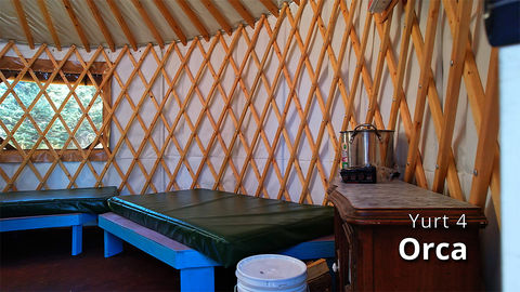 Yurt Four: Orca of the Denali Circle rental yurts in Ninilchik, Alaska