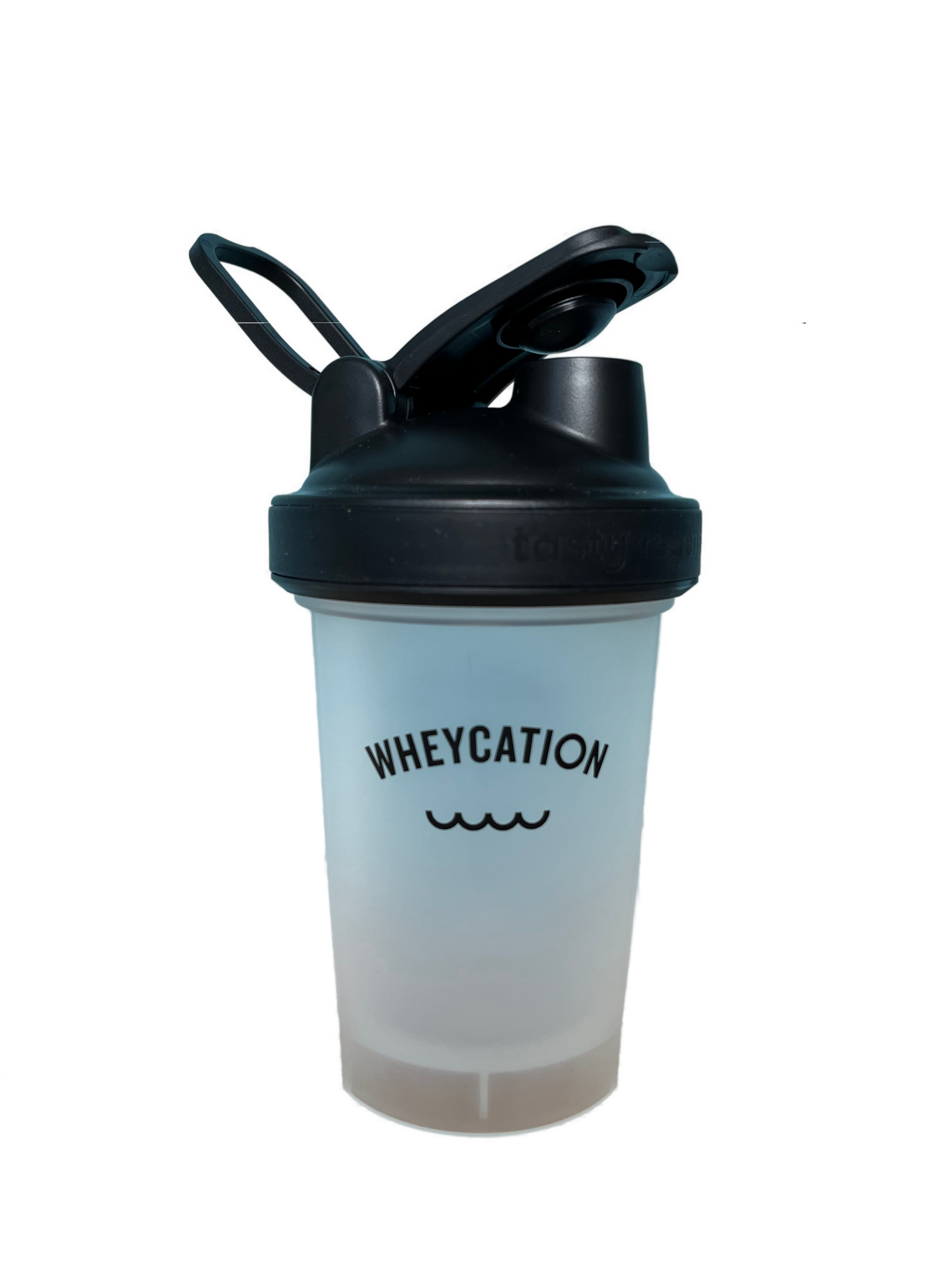 Wheycation Shaker mit perfektem Verschluss