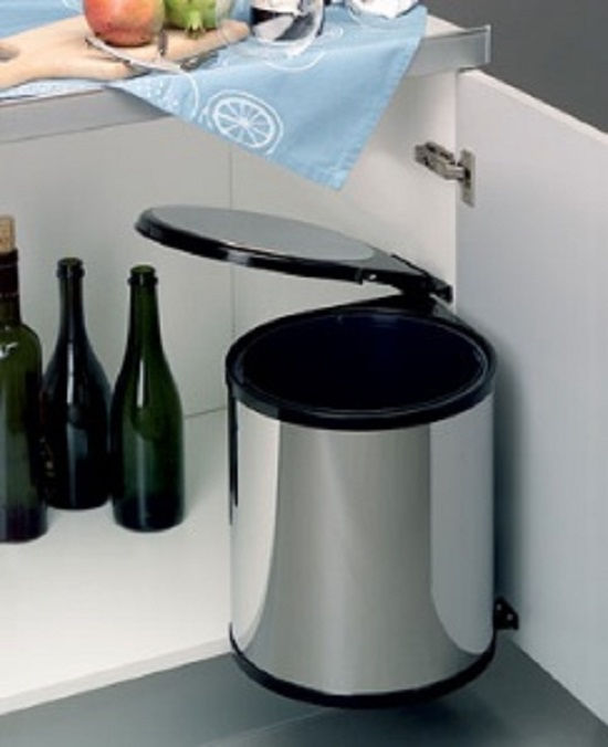 פח אשפה עגול, לדלת ארון מטבח, דגם 274