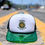 Thumbnail: Parri Jamaica carnival mesh caps in green with glossy visors and embroidered palm logos in the street